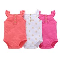 Summer New Romper Blue And White Porcelain Romper Three-piece Fashion Baby Jumpsuit Wholesale sku image 7