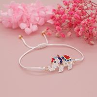 Simple Jewelry Friendship Rope Elephant Miyuki Rice Beads Hand-woven Small Bracelet Female main image 5
