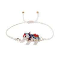 Simple Jewelry Friendship Rope Elephant Miyuki Rice Beads Hand-woven Small Bracelet Female main image 6