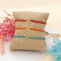 Simple Spanish Personality Five-pointed Star Miyuki Rice Beads Hand-woven Bracelet Female main image 1