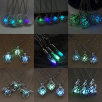 European And American Luminous Simplicity Accessories A Variety Of Popular Fashion All-match Luminous Hollow Necklace For Women Halloween Ornaments main image 1