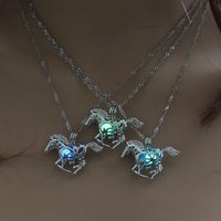 European And American Luminous Simplicity Accessories A Variety Of Popular Fashion All-match Luminous Hollow Necklace For Women Halloween Ornaments main image 5