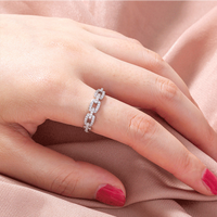 Simple Zircon Ring Female Fashion Personality Retro Chain Tide Temperament Index Finger Ring main image 1