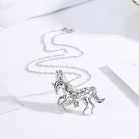 New Products Accessories Creative Diy White Dragon Horse Pendant Natural Freshwater Pearl Necklace Wholesale main image 4