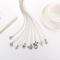European And American Jewelry Hot Selling Necklace Female Niche Design Necklace Pearl Cage Hanhan Bear Ornament Female main image 5