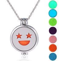 European And American Ins Halloween Personalized Aromatherapy Chain Can Be Opened Light-emitting Pendant Fashion Necklace Pendant Wholesale main image 1