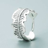 Retro Alloy Silver-plated Letters Stars Smiley Face Ring Opening Hip-hop Style Opening Ring main image 3