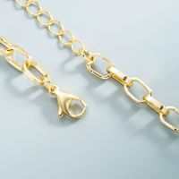 Schlüsselbeinkette Kupfer Vergoldet Mit Eingelegtem Zirkon Kleine 8-förmige Kette Halskette Im Hongkong-stil Großhandel main image 5