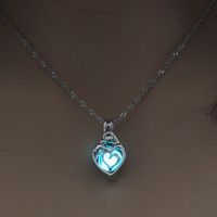 European And American Luminous Simplicity Accessories A Variety Of Popular Fashion All-match Luminous Hollow Necklace For Women Halloween Ornaments sku image 15
