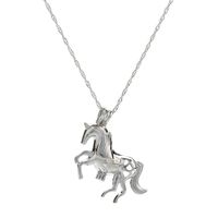New Products Accessories Creative Diy White Dragon Horse Pendant Natural Freshwater Pearl Necklace Wholesale sku image 1