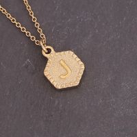 Personality Stainless Steel 26 Letter Necklace Fashion Decoration Simple Clavicle Chain sku image 2