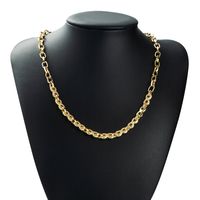Clavicle Chain Copper Gold-plated Inlaid Zircon Small 8-shaped Chain Hong Kong Style Necklace Wholesale sku image 1