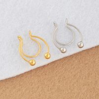 Stainless Steel Nose Clip U-shaped Non-perforated Nose Nails Nose Ring Piercing Jewelry sku image 1