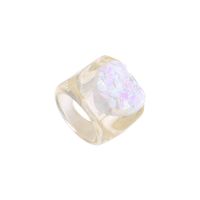 Korean Version Of Resin Ring Romantic Candy Color Three-dimensional Starry Love Ring sku image 1