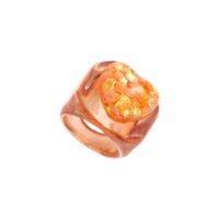 Korean Version Of Resin Ring Romantic Candy Color Three-dimensional Starry Love Ring sku image 9