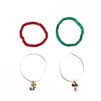 New Christmas Bracelet Set Cross-border Handmade Color Rice Bead Cane Socks Bracelet sku image 1