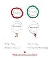 New Christmas Bracelet Set Cross-border Handmade Color Rice Bead Cane Socks Bracelet main image 6