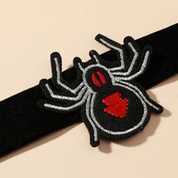 Exaggerated Velvet Black Spider Necklace Gothic Choker Collar Autumn And Winter main image 3