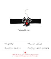 Exaggerated Velvet Black Spider Necklace Gothic Choker Collar Autumn And Winter main image 6