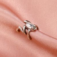 Wholesale Jewelry Retro Frog Copper No Inlaid Plating Earrings main image 4