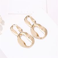 European And American Geometric Exaggeration Simple Personality Metal Earrings main image 4