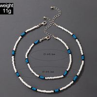 Korean Version Of The New Bohemian Style Multicolor Bead Necklace Anklet Combination Set main image 3