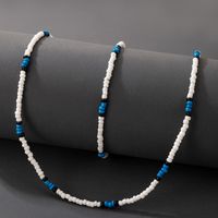 Korean Version Of The New Bohemian Style Multicolor Bead Necklace Anklet Combination Set main image 6