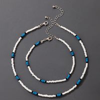Korean Version Of The New Bohemian Style Multicolor Bead Necklace Anklet Combination Set sku image 1