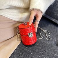 Bucket Bag Personality Chain Box Bag Woven Autumn And Winter 2021 New Shoulder Messenger Bag main image 2