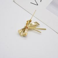 Metal Bow Brooch High-quality Niche Retro All-match Suit Pin main image 5