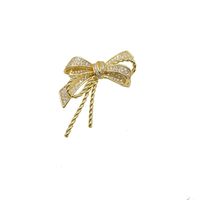 Metal Bow Brooch High-quality Niche Retro All-match Suit Pin main image 6