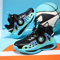 Spring And Autumn Seasons New Children's Leather Running Basketball Shoes Print Casual Trendy Student Shoes main image 5