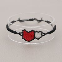 European And American Bohemian Rice Beads Hand-woven Love Color Matching Friendship Rope Bracelet main image 5