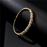 Fashion Heart Open Bracelet Copper 18k Gold-plated Jewelry Female main image 3