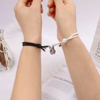 European And American New Style Holding Hand Magnets To Attract Christmas Lovers Bracelets A Pair Of Jewelry Wholesale main image 1