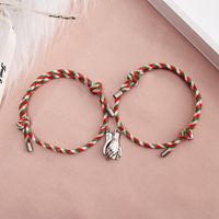 European And American New Style Holding Hand Magnets To Attract Christmas Lovers Bracelets A Pair Of Jewelry Wholesale main image 5