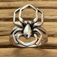 Kreative Pilz-persönlichkeit Retro-einzelring Spinnen-ring Schädel-zeigefinger-ring Schmetterlings-ring main image 3