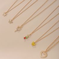 51894 Han Zhishang Europe And America Cross Border Multi-layer Necklace Creative Simple Lock Rose Pendant Necklace Set 6 Pack main image 4