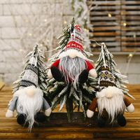 Christmas Celebration Decoration Knitted Hat Spherical Forest Elderly Pendant Creative Doll Pendant main image 4