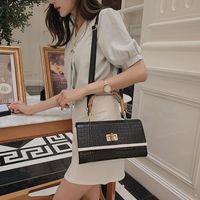 2021 Nuevo Bolso Para Mujer Bolso De Bambú Elegante Patrón De Cocodrilo Bolso Bandolera Pequeño Bolso Bajo Las Axilas main image 6