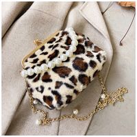 New Autumn And Winter Portable Chain Bag Messenger Bag Plush Shell Bag sku image 3