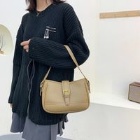 Fashion One-shoulder Handbags 2021 New Autumn And Winter Simple Stitching Leopard Print Underarm Bag sku image 1