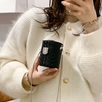 Bucket Bag Personality Chain Box Bag Woven Autumn And Winter 2021 New Shoulder Messenger Bag sku image 7