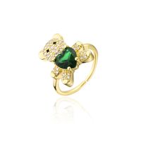 Oferta De Oferta De Aogu En Europa Y América Anillo De Amor Oso Diseño De Apertura Ornamento Ajustable sku image 3