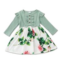 Filles Jupes Europe Et Amérique Automne Robe À Manches Longues Vêtements Pour Enfants sku image 9