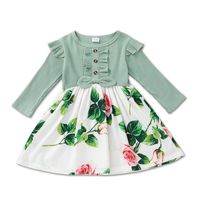 Girls Skirts Europe And America Autumn Long-sleeved Dress Children's Clothing sku image 10