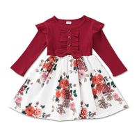 Niñas Faldas Europa Y América Otoño Vestido De Manga Larga Ropa Infantil sku image 18