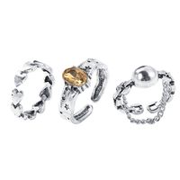 Punk Hollow Key Glossy Ring Wholesale Nihaojewelry sku image 7