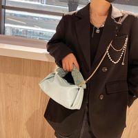 Plush Tote Large Capacity 2021 Autumn New Chain Plush Bag Hand Carrying Western Style Shoulder Messenger Bag sku image 3