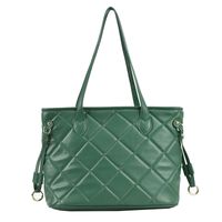 New Style Rhombus Shoulder Bag Trendy Fashion Portable Large Capacity Simple Tote Bag sku image 2
